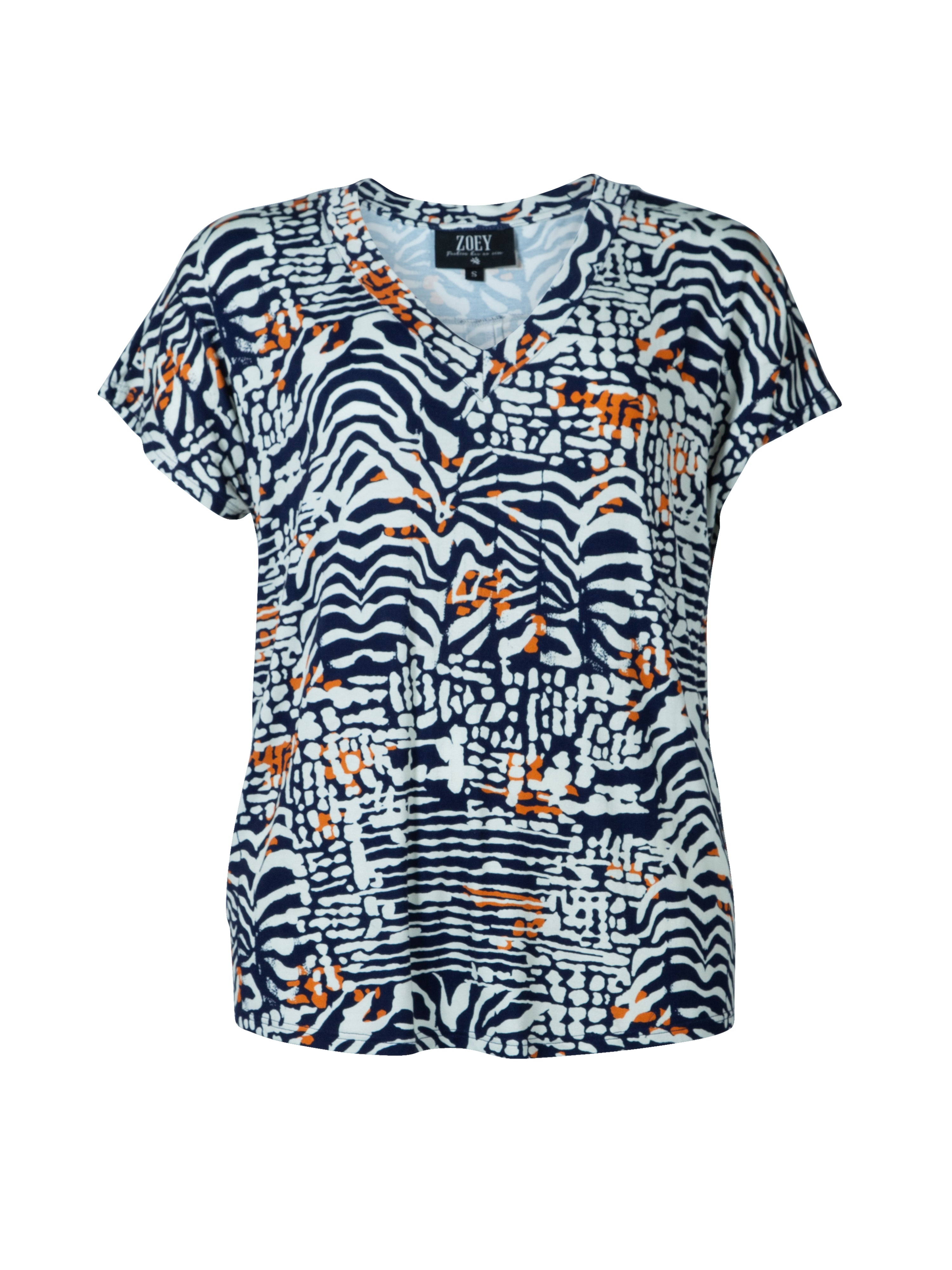 DAPHNE T-SHIRT - Blue mix – zoey-denmark.de