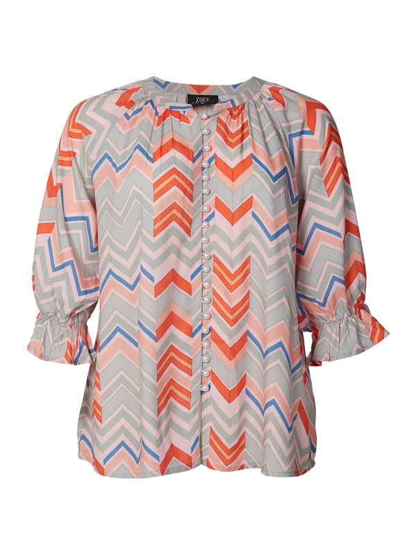 ZOEY ADA BLOUSE Blusen 647 Orange Peel