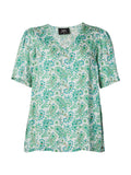 ALI BLOUSE - Peppermint green mix