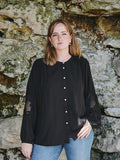 ALMA BLOUSE - Schwarz