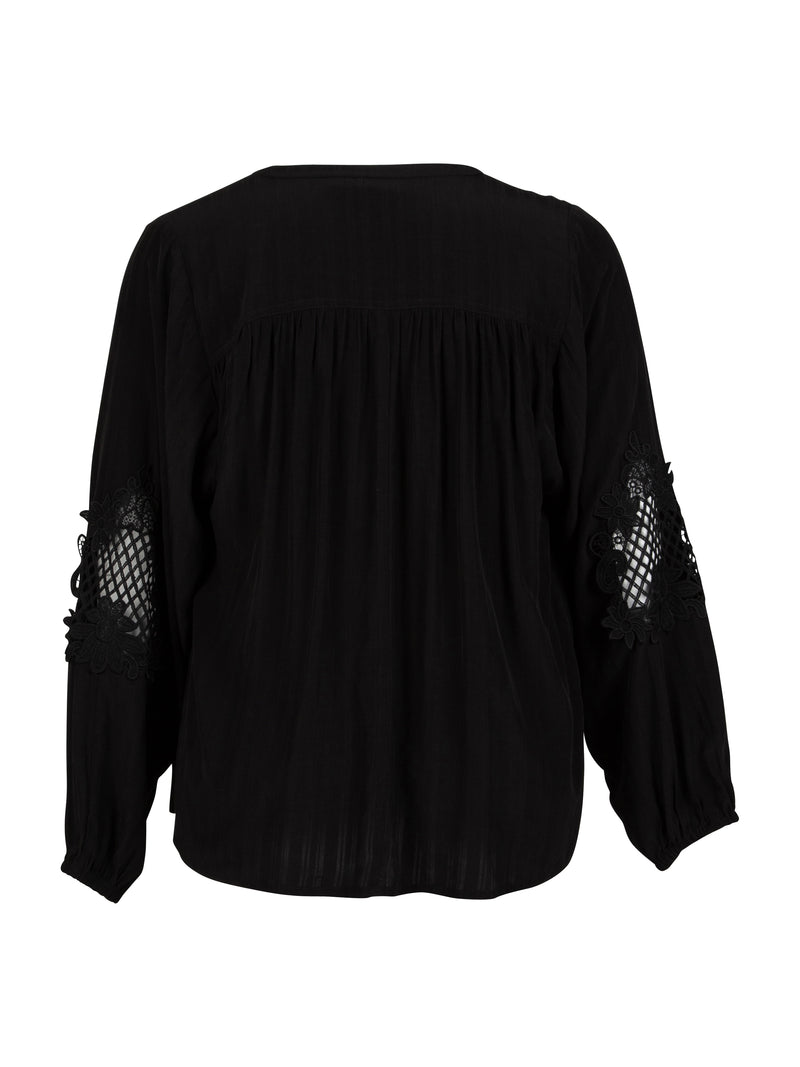 ZOEY ALMA BLOUSE Blusen Schwarz