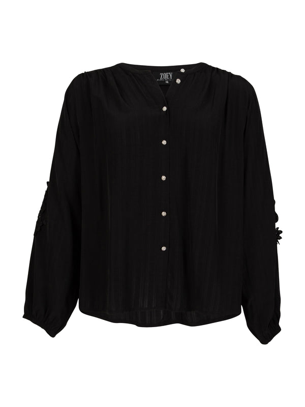 ZOEY ALMA BLOUSE Blusen Schwarz