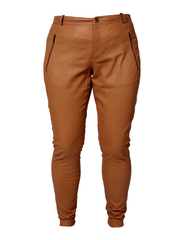 ZOEY ALONDRA LEDER HOSE Hosen 233 Cognac