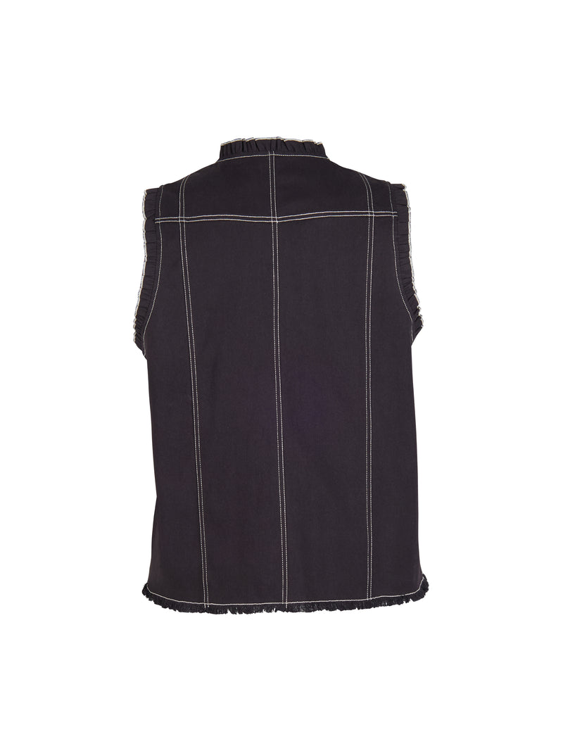 ZOEY AMY VEST Vest Schwarz