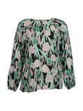 ANDREA BLOUSE - Peppermint green mix