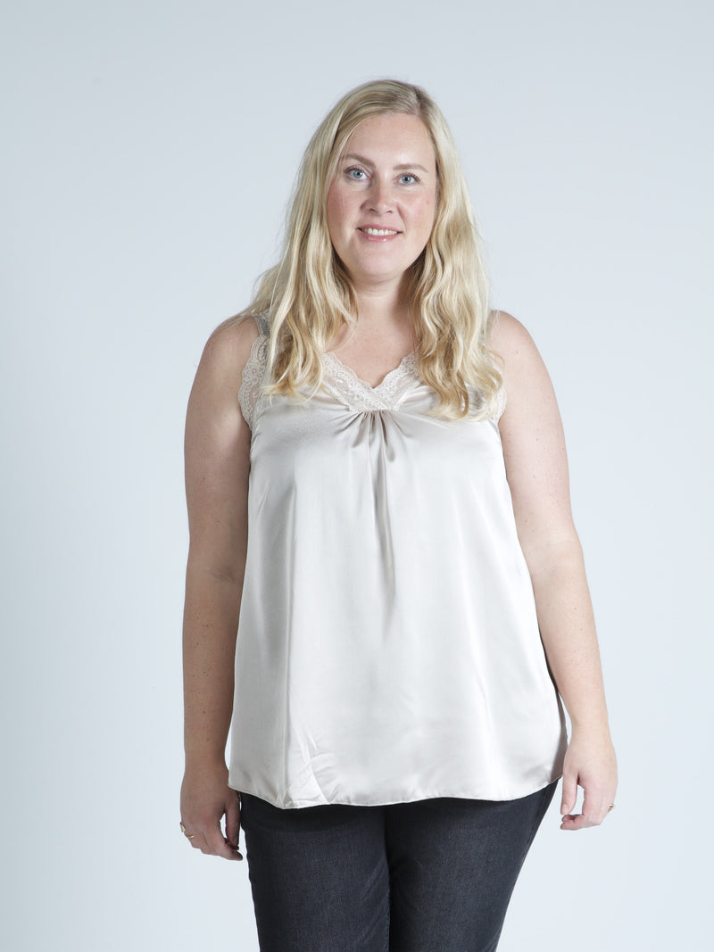 ZOEY ASLY TOP Tops & T-shirts 002 Creme