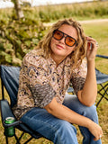 BLISS BLOUSE - Beige mix