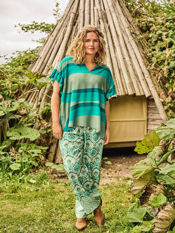 ZOEY BLISS PANTS Hosen 303 Peppermint green mix