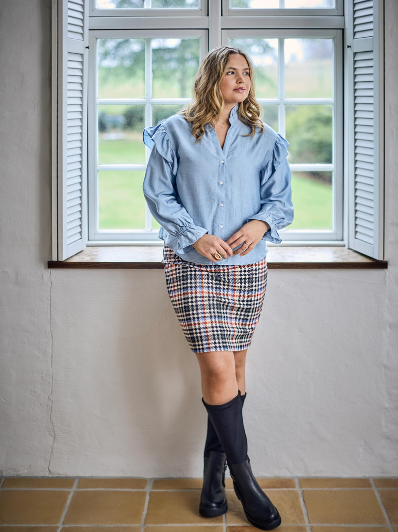 ZOEY CARLA BLOUSE Blusen 304 Sky Blue
