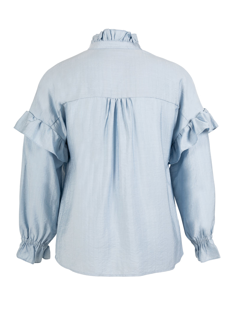 ZOEY CARLA BLOUSE Blusen 304 Sky Blue