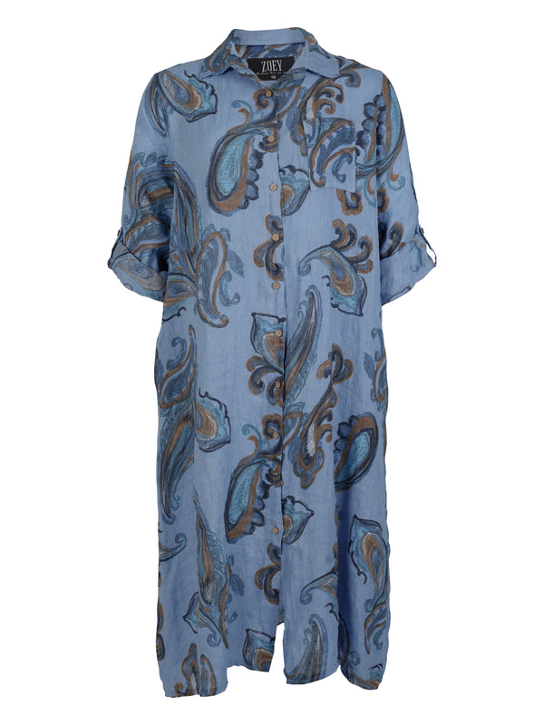ZOEY CARY DRESS Kleider 402 Blue mix
