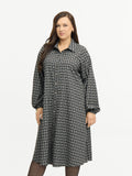 CELIA DRESS - Schwarz mix