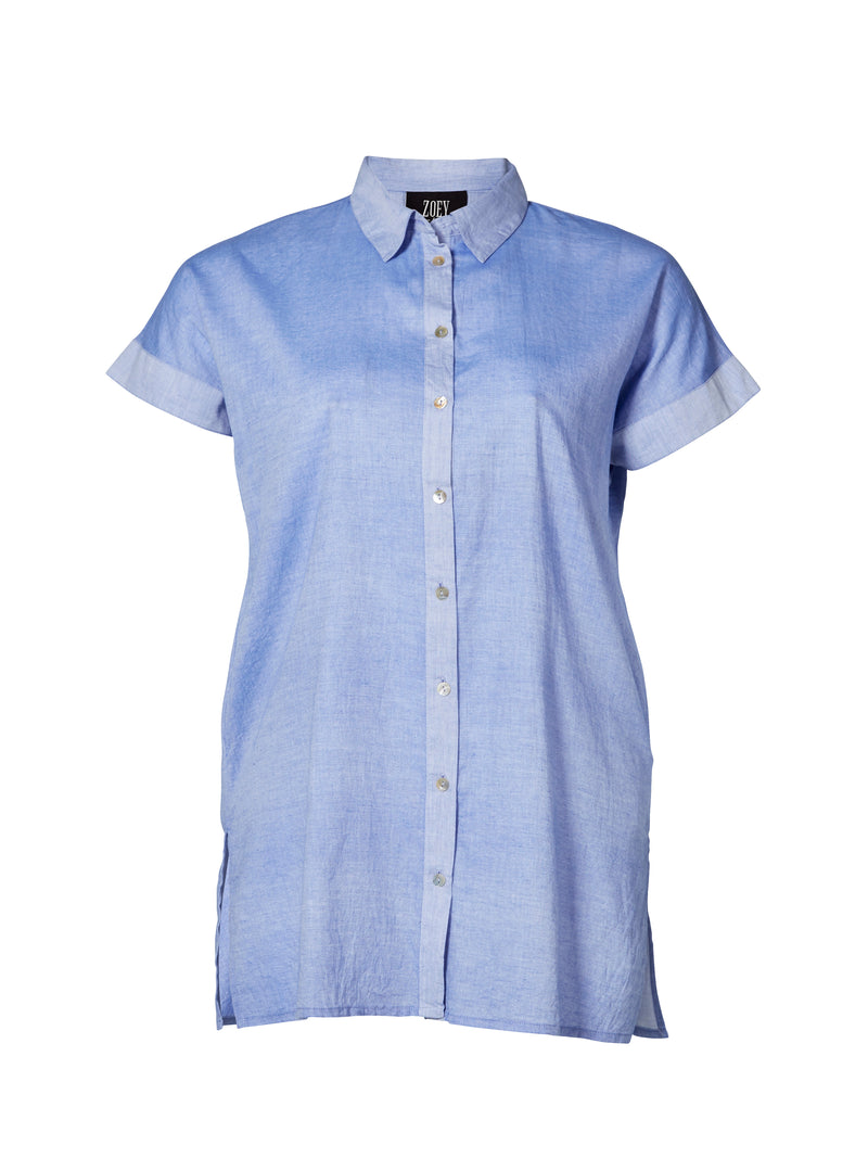 ZOEY CHRISTINE SHIRT Hemden 483 Light Blue