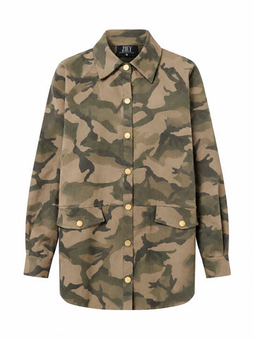 ZOEY CLEO SHIRT JACKET Hemden 316 Olive Mix
