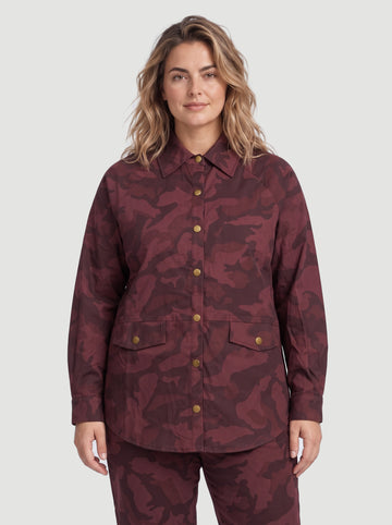 ZOEY CLEO SHIRT JACKET Hemden 685 Berry Red Mix