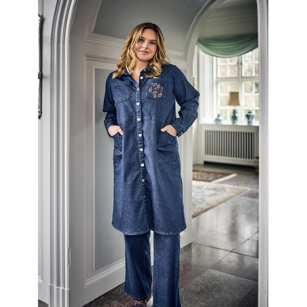 ZOEY EDA SHIRT DRESS Kleider 482 Dark Denim