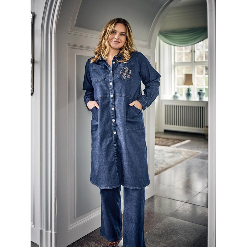 ZOEY EDA SHIRT DRESS Kleider 482 Dark Denim