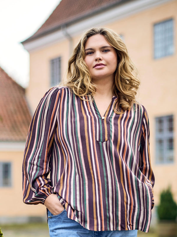 ZOEY ELLIE BLOUSE Blusen 296 Brown Mix