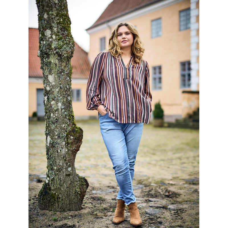 ZOEY ELLIE BLOUSE Blusen 296 Brown Mix