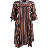 ELLIE DRESS - Brown Mix