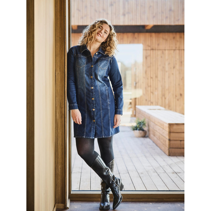 ZOEY FIA LONG JACKET Jacken 481 Denim blue