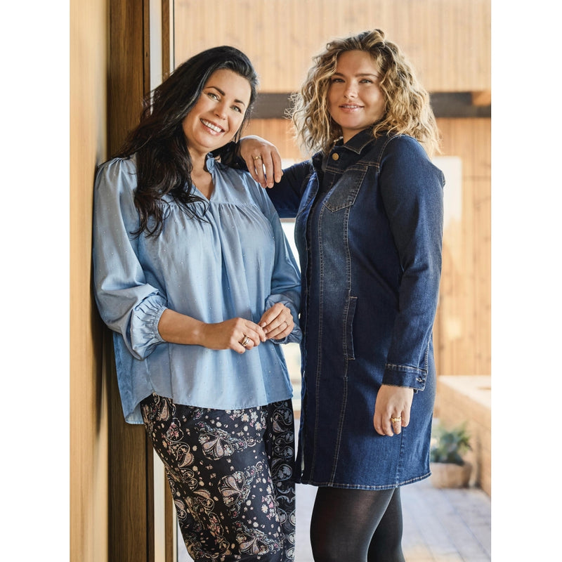 ZOEY FIA LONG JACKET Jacken 481 Denim blue