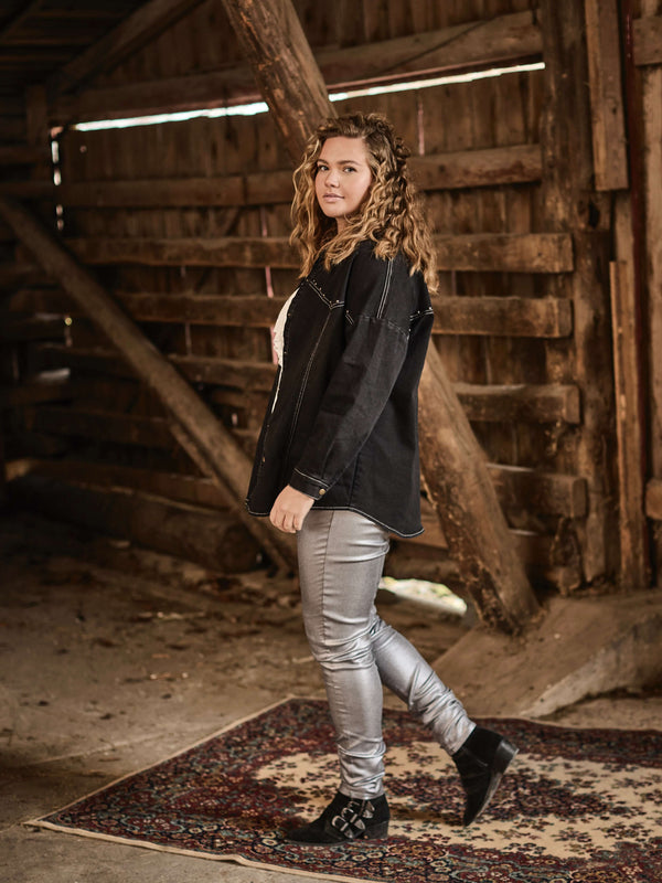 ZOEY FRANCES PANTS Hosen 007 Silver grey