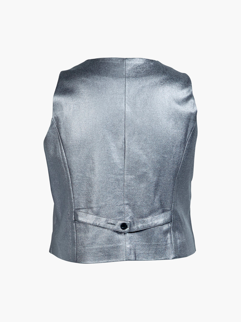 ZOEY FRANCES WESTE Waistcoat 007 Silver grey