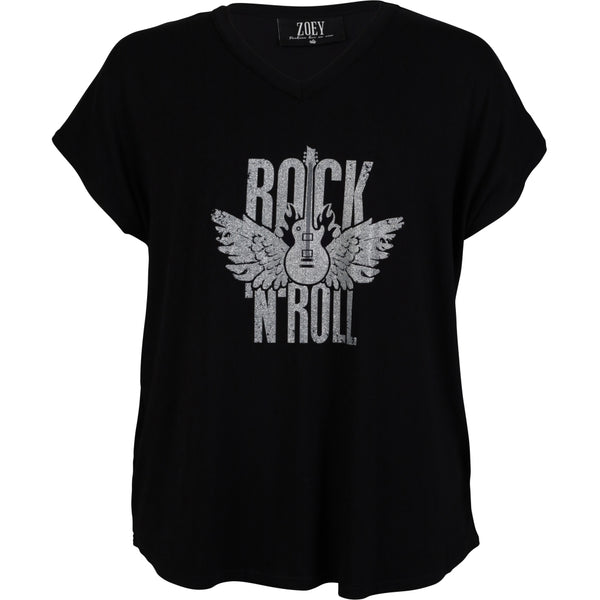 ZOEY GINA T-SHIRT T-shirt Schwarz