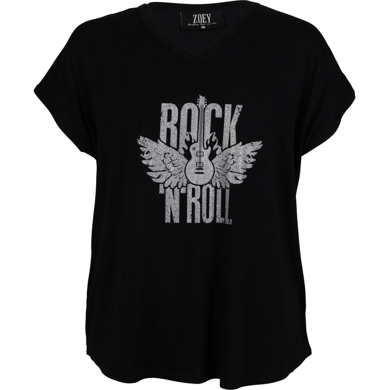ZOEY GINA T-SHIRT T-shirt Schwarz