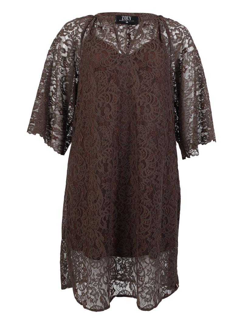 ZOEY HAZEL TUNIC Kleider 293 Chocolate