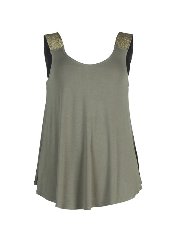 ZOEY HOLLY TOP Tops & T-shirts 309 Vetiver