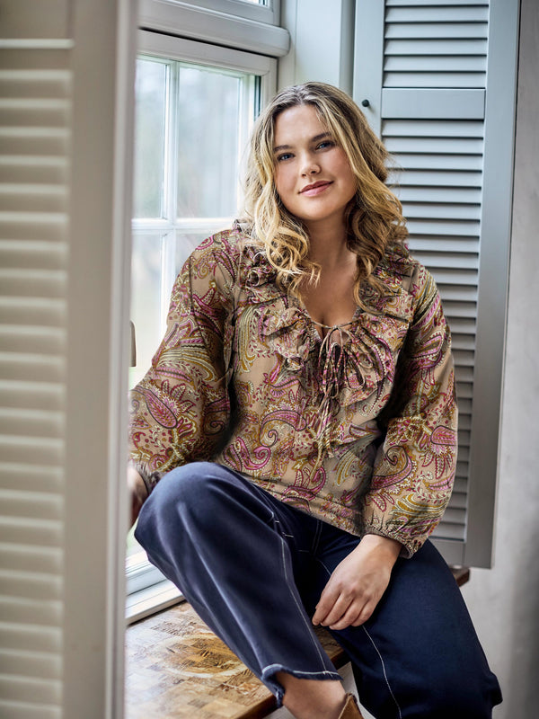 ZOEY JANE BLOUSE Blusen 637 Bright Pink Mix