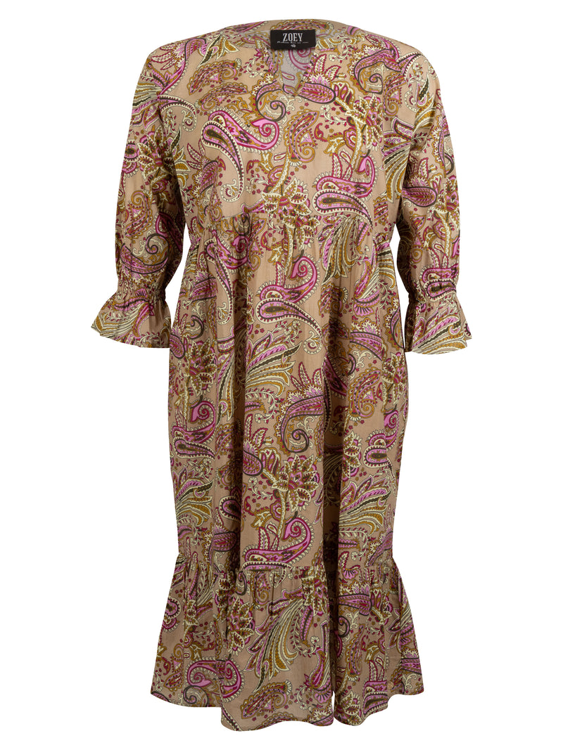 ZOEY JANE DRESS Kleider 637 Bright Pink Mix