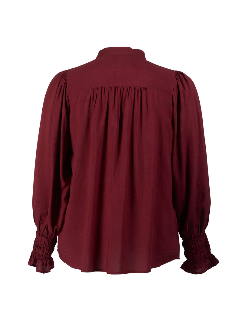 ZOEY KALANI BLOUSE Blusen 698 Vineyard Wine