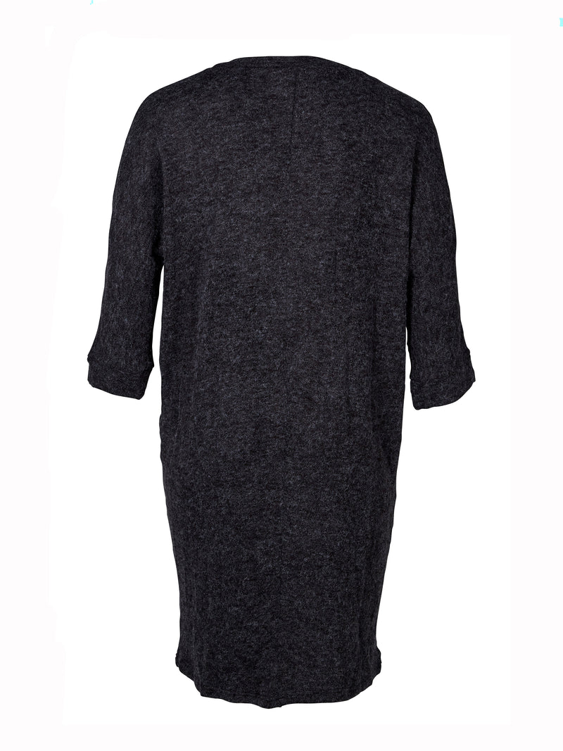 ZOEY KENLEY KNIT DRESS Dress 985 Dark Grey Melange