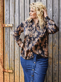 LEA SHIRT - Chocolate mix