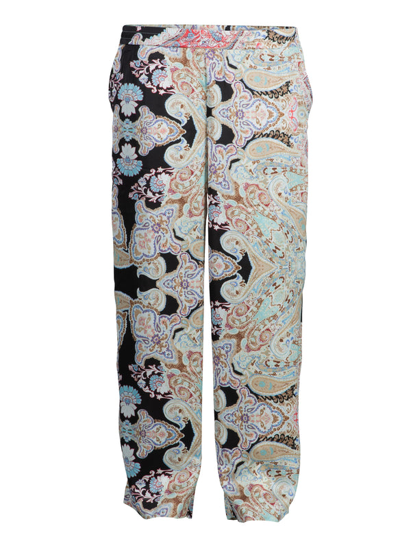 ZOEY LENA PANTS Hosen 000 Black print mix