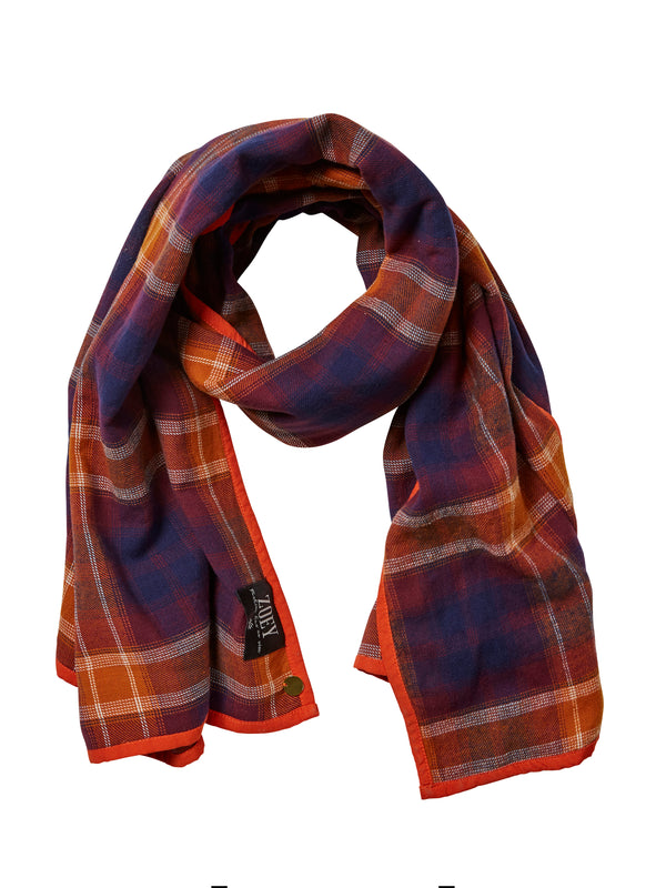 ZOEY LISE SCARF Scarf 706 Purple check