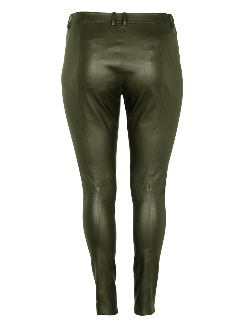 ZOEY LUCILLE LEATHER PANTS Hosen 316 Olive