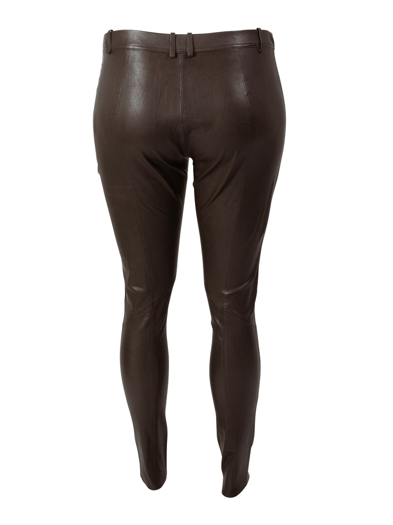 ZOEY LUCILLE LEATHER PANTS Hosen 293 Chocolate