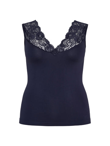 No. 1 By Ox LUCI SHAPEWEAR TOP Tops & T-shirts Navy Blue