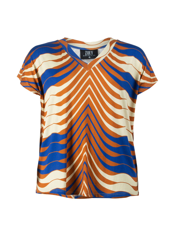 ZOEY MACIE T-SHIRT T-shirt 233 - Cognac Mix