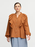 MAIA BLOUSE - Caramel