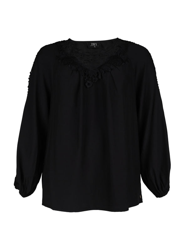 ZOEY MANYA BLOUSE Blusen Schwarz