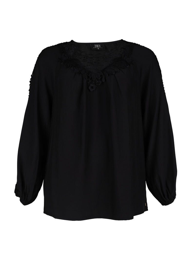 ZOEY MANYA BLOUSE Blusen Schwarz