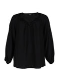 MANYA BLOUSE - Schwarz