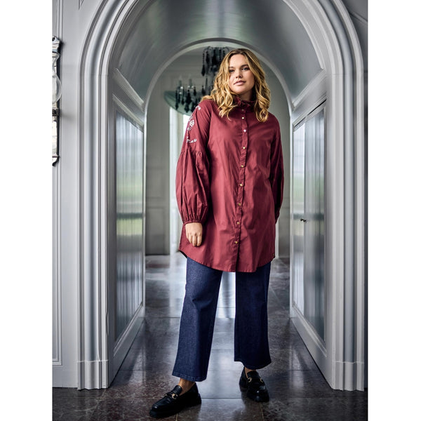 ZOEY MAYA SHIRT Hemden 655 Oxblood red