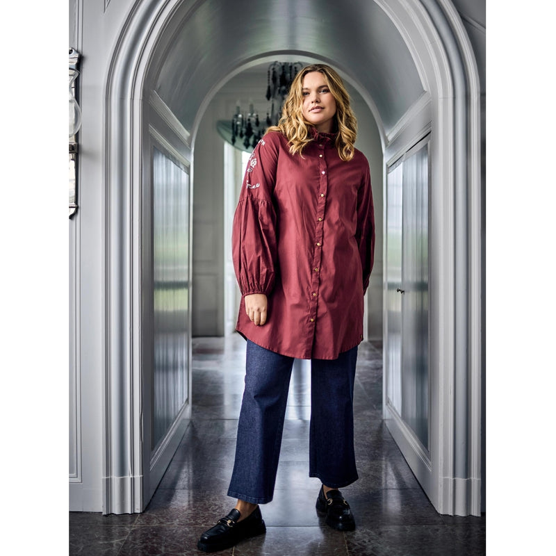 ZOEY MAYA SHIRT Hemden 655 Oxblood red