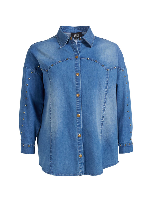 ZOEY MIA SHIRT Hemden 481 Denim blue